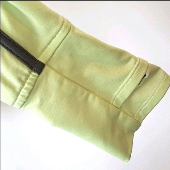 Lululemon Tracker Neon Lime Grey Piping Full  Zip Jacket Size 4 - Picture 8 of 14